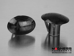 Alfa Romeo 4C Front Side Blinker Lights (2) - Crystal Black Finish